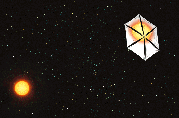 Can a satellite hover over the Sun?